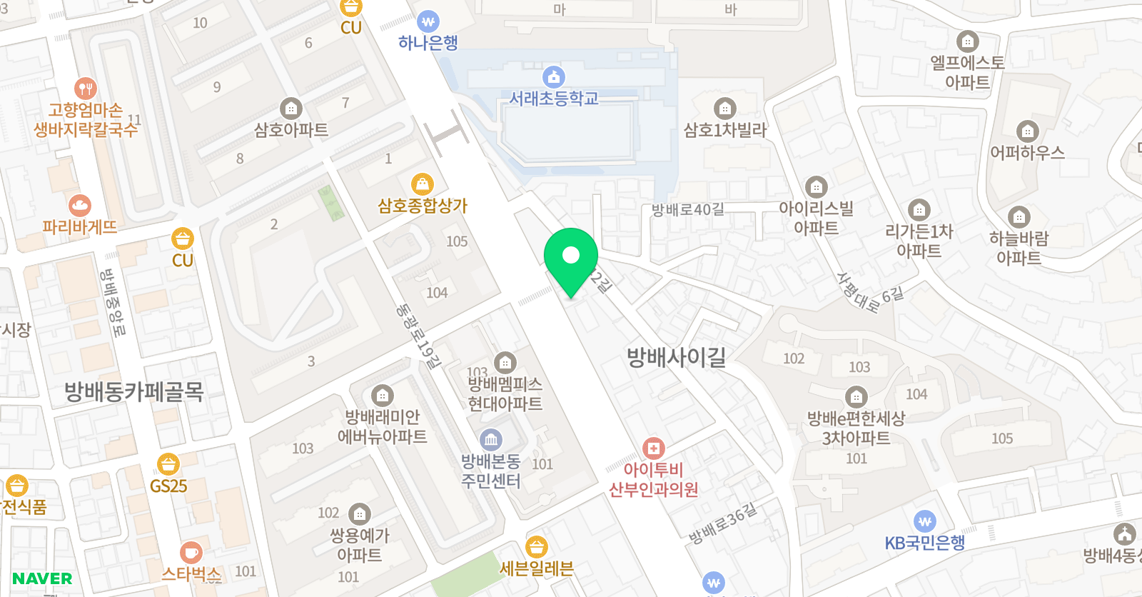와이즈리더 서래본원 위치