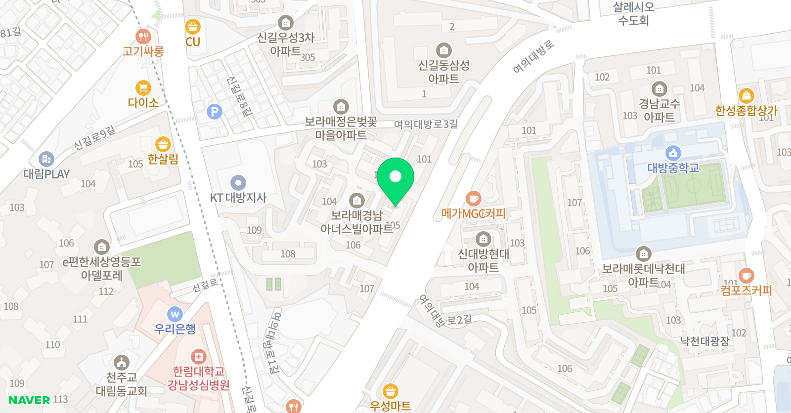 올바른 영어교습소 위치