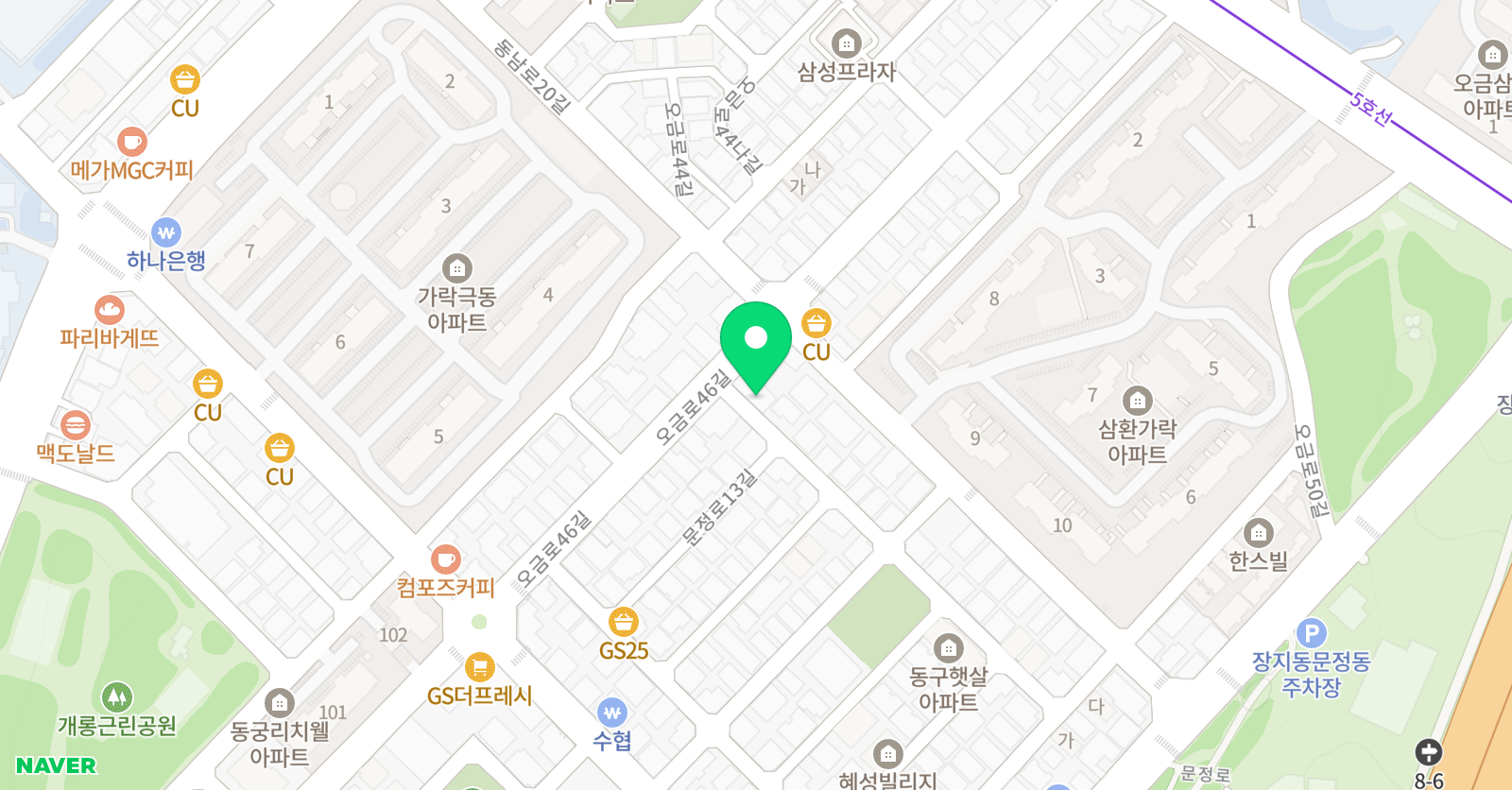 EiE고려대 어학원 송파가락캠퍼스 위치