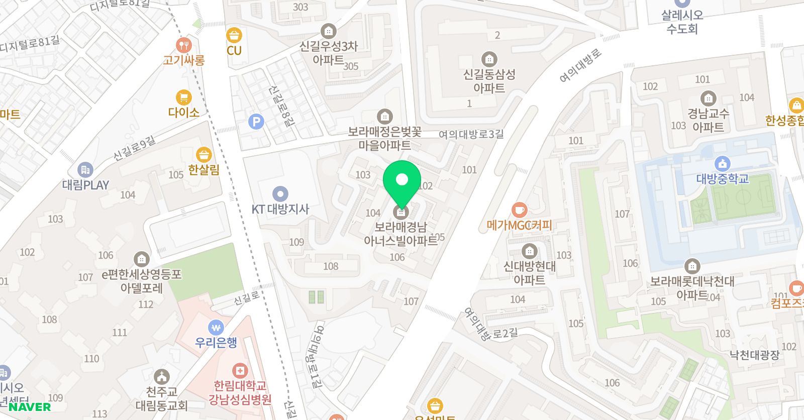 오름수학교습소 위치