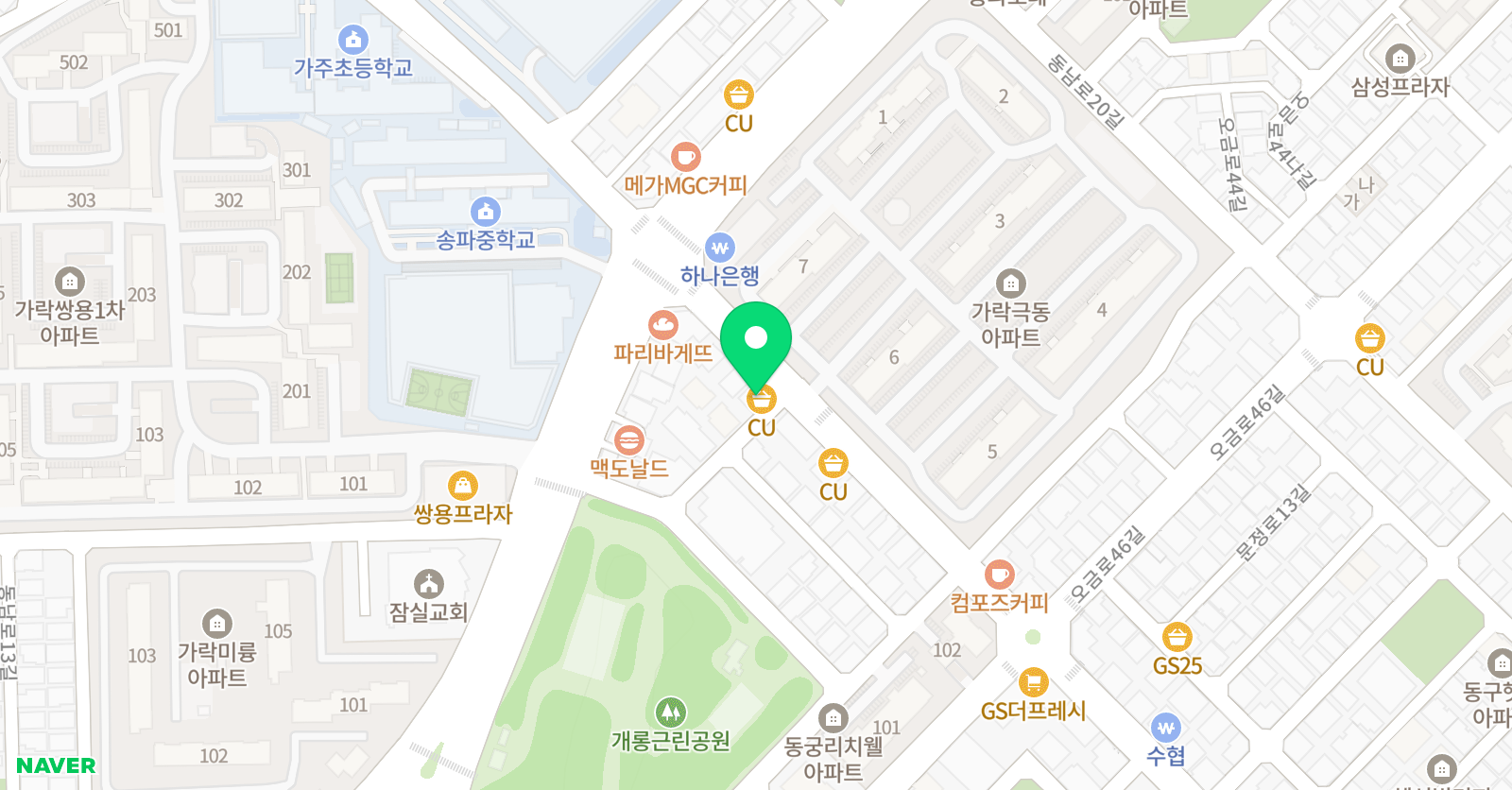 선수학 학원 위치