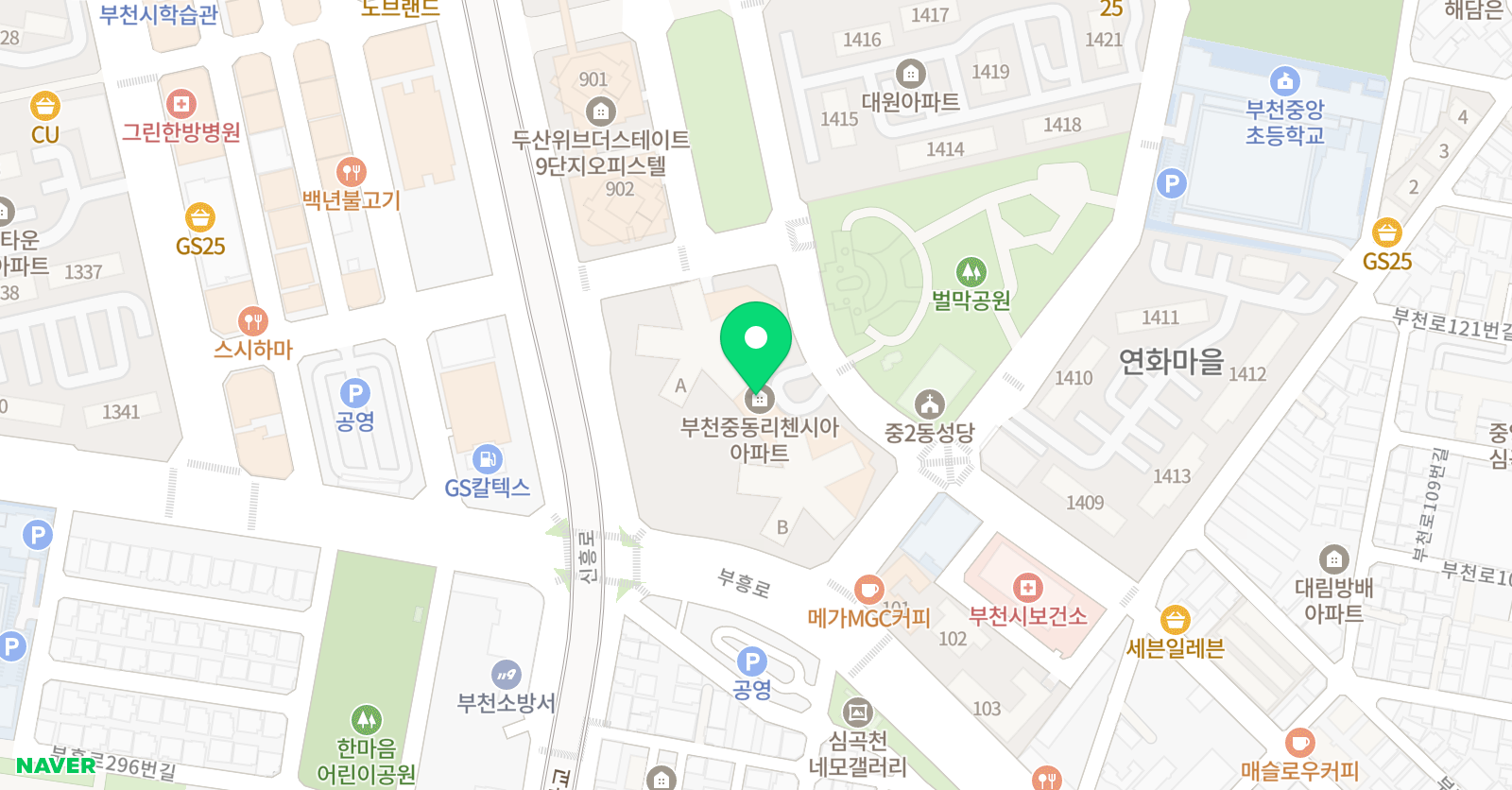 세종노블 발레학원 위치