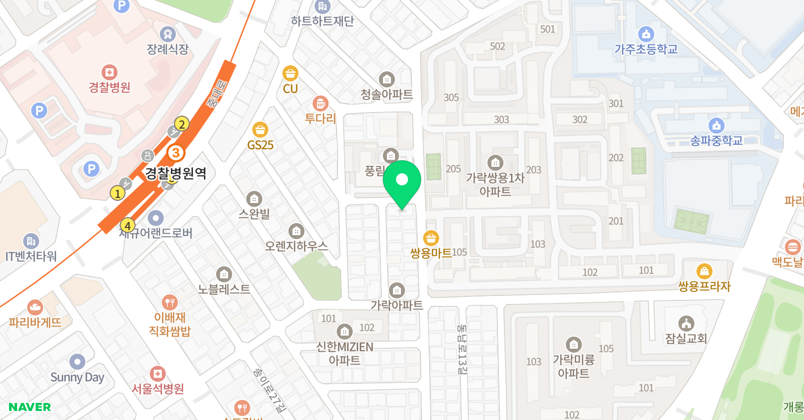 행복을꿈꾸는꿈쟁이 피아노 위치