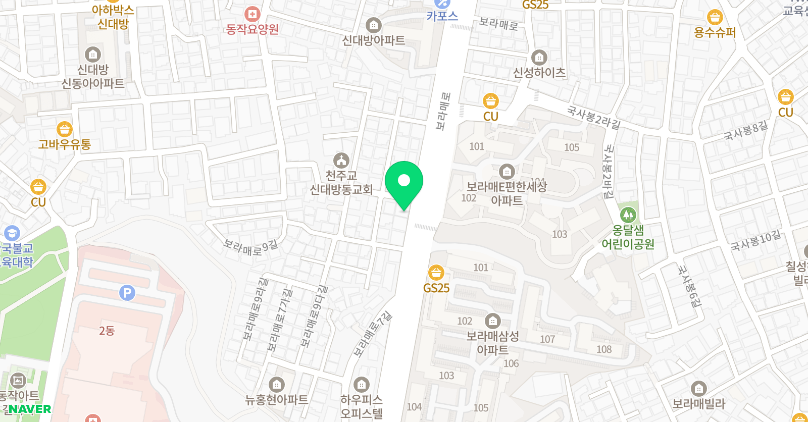 LA뮤직 보컬피아노학원 위치