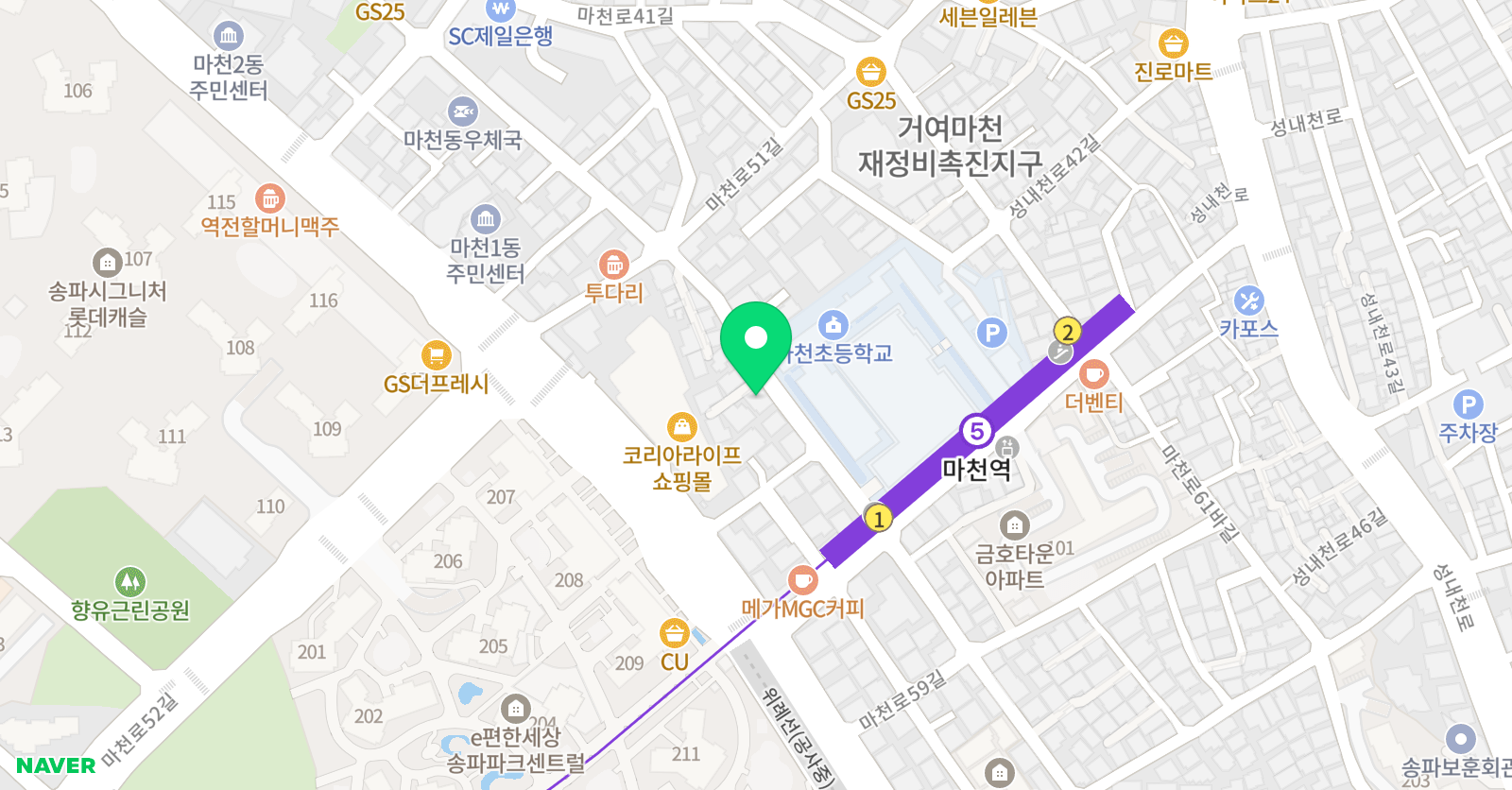 오늘 미술 위치