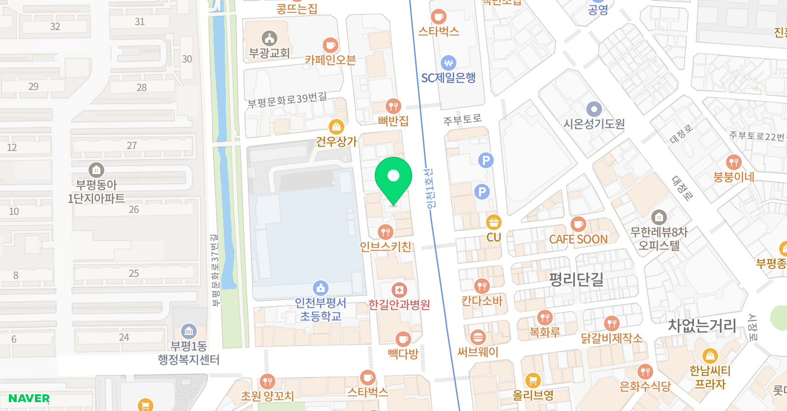 나무현수학학원 위치