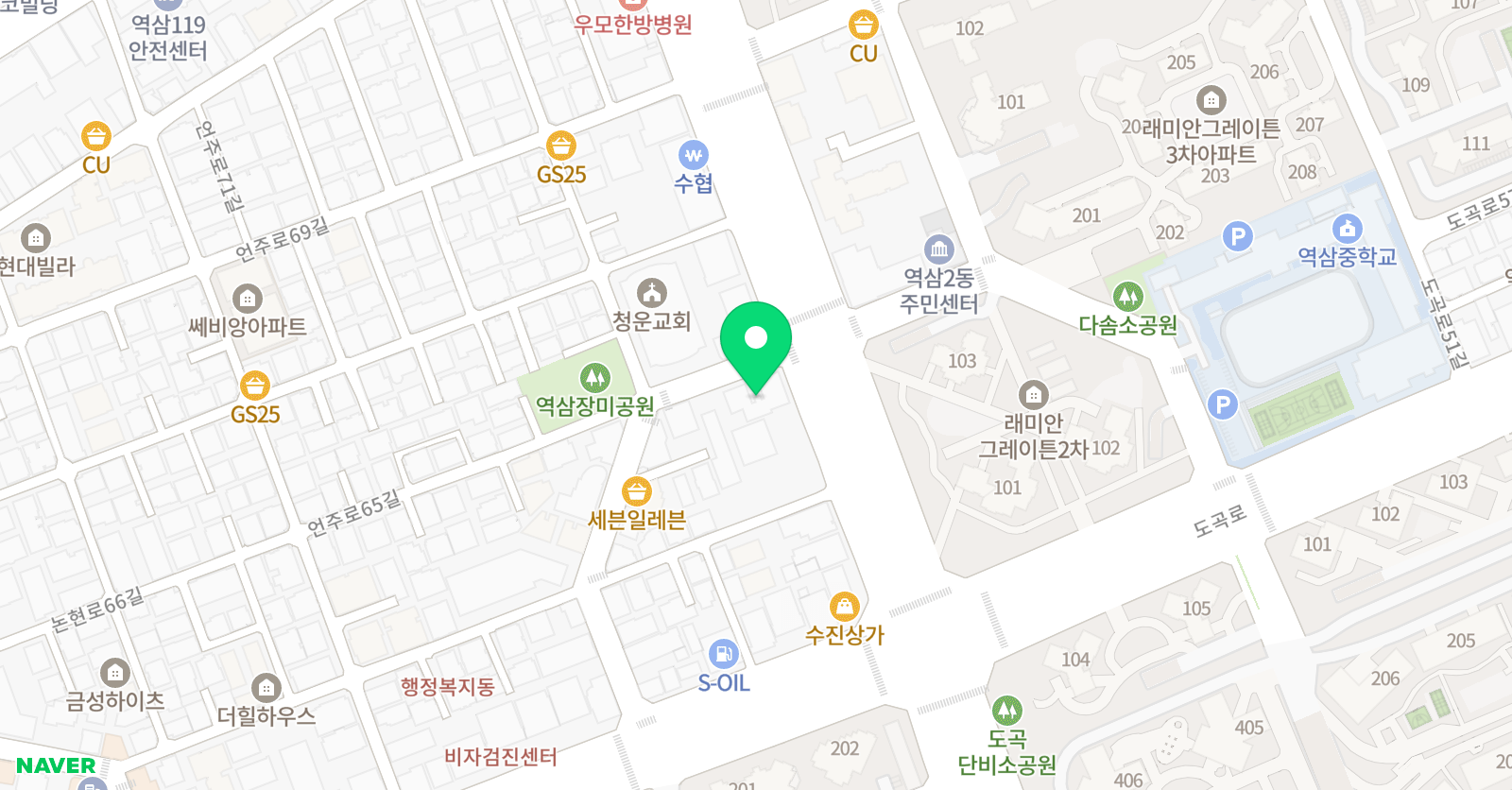 리더스아카데미 어학원 대치본점 위치