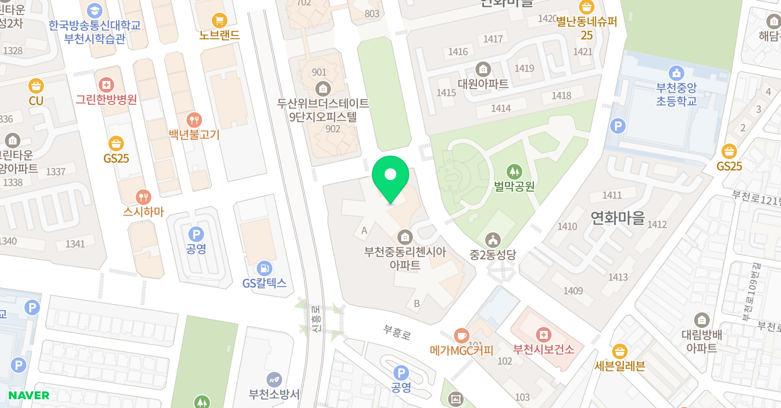 리첸 영어학원 위치