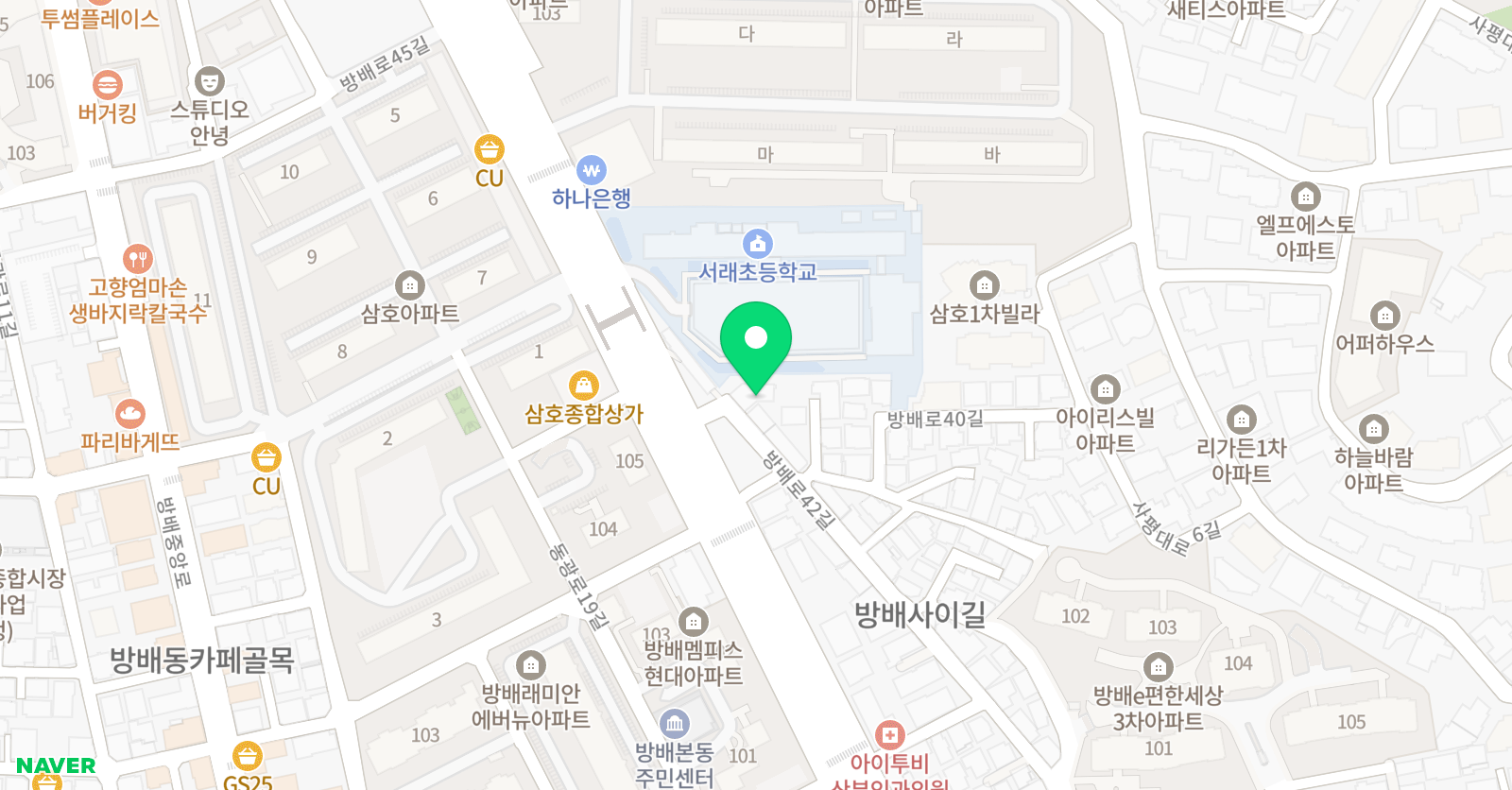 아티스 음악학원 위치