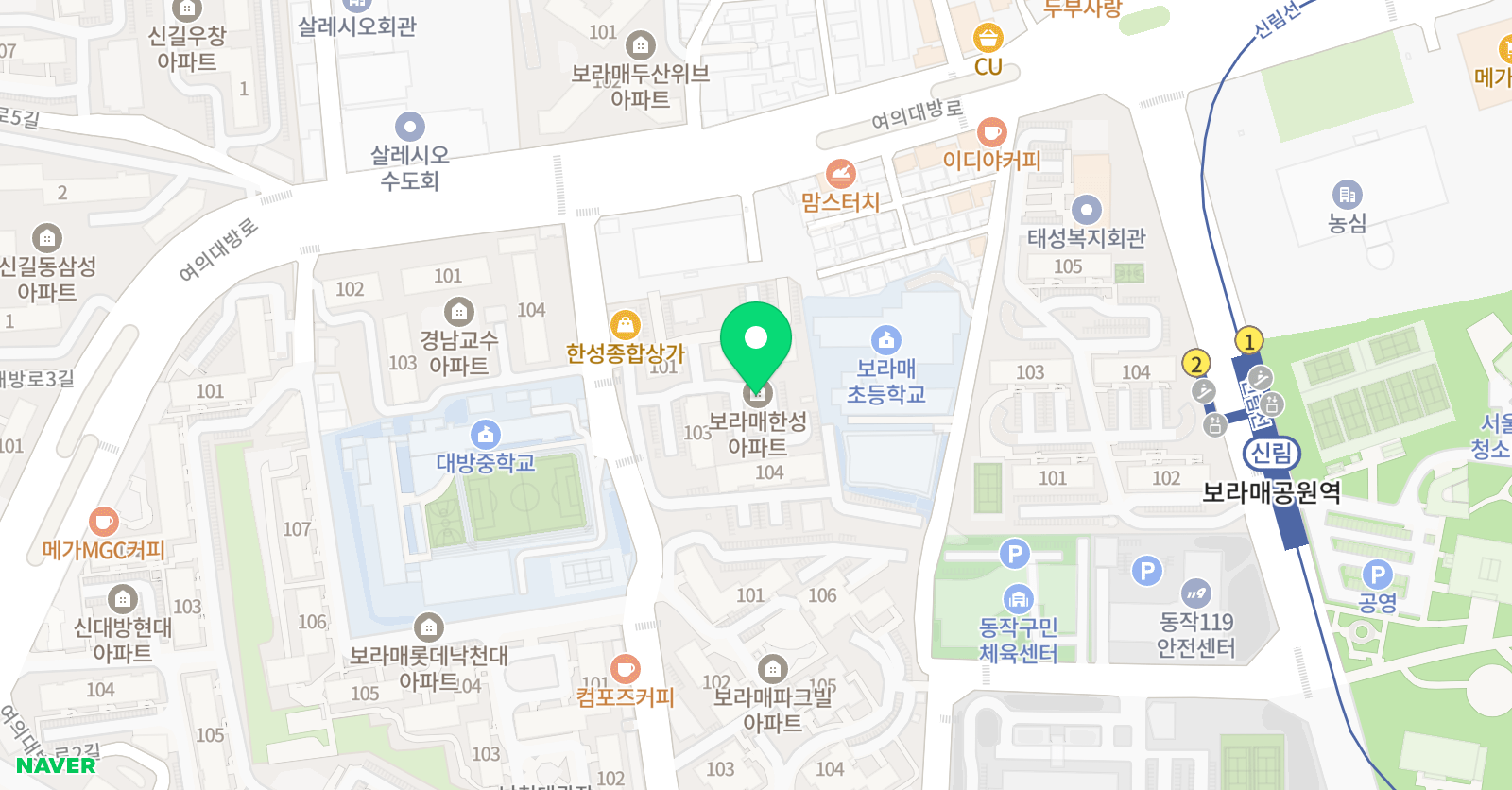 무림 태권도 위치