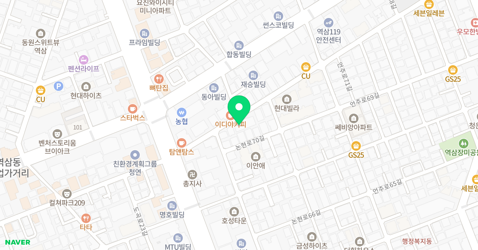 두비전 두뇌교육센터 강남점 위치