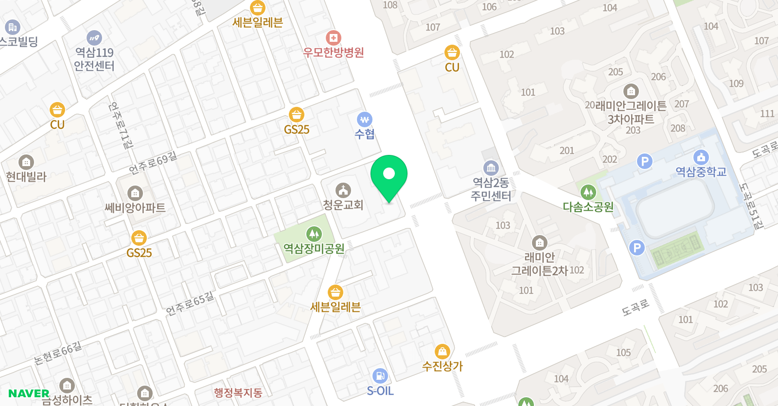 프랩 학원 대치본점 위치