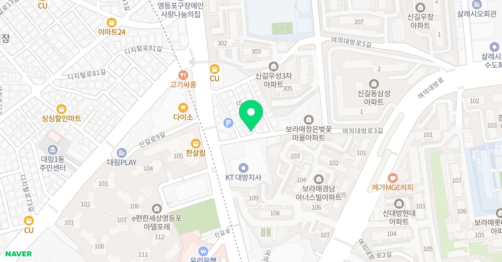 홍익예뜨락 미술교습소 위치