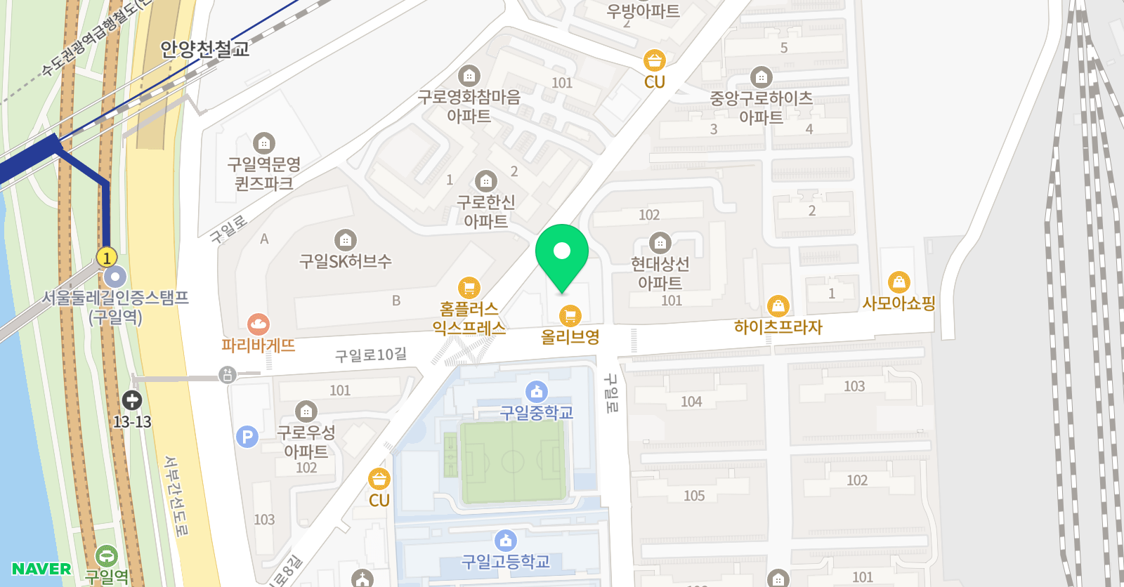 눈높이러닝센터 라온학원 위치