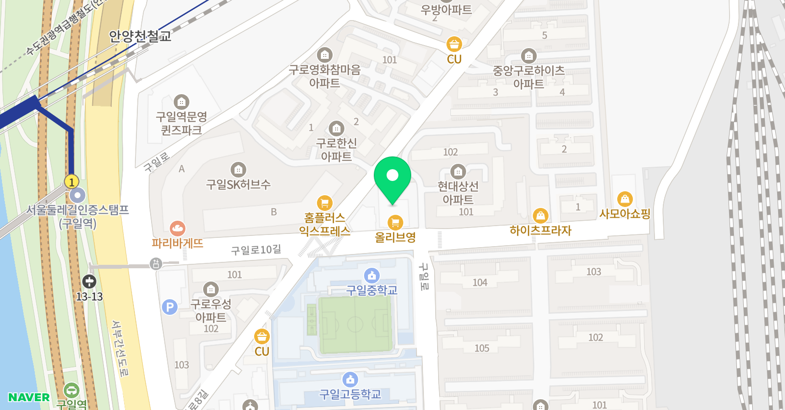 늘봄루미북 독서논술학원 위치