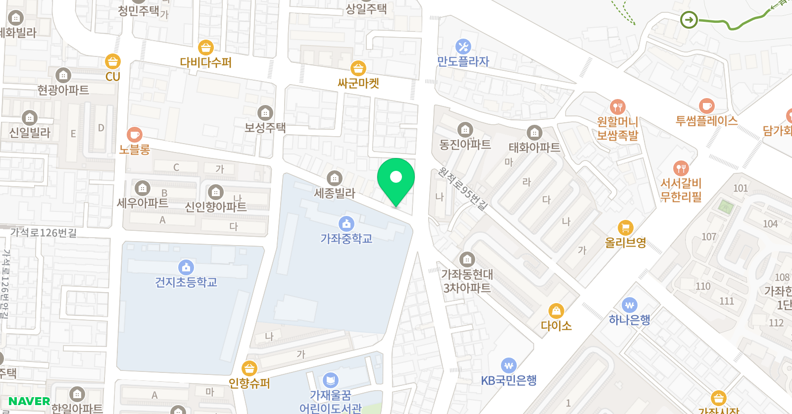 쌤셈 수학 위치