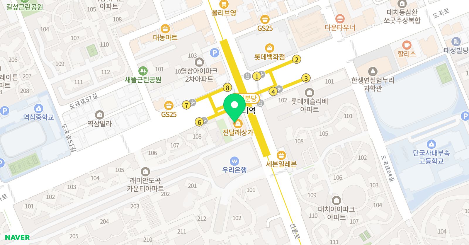 피엘 수학학원 위치
