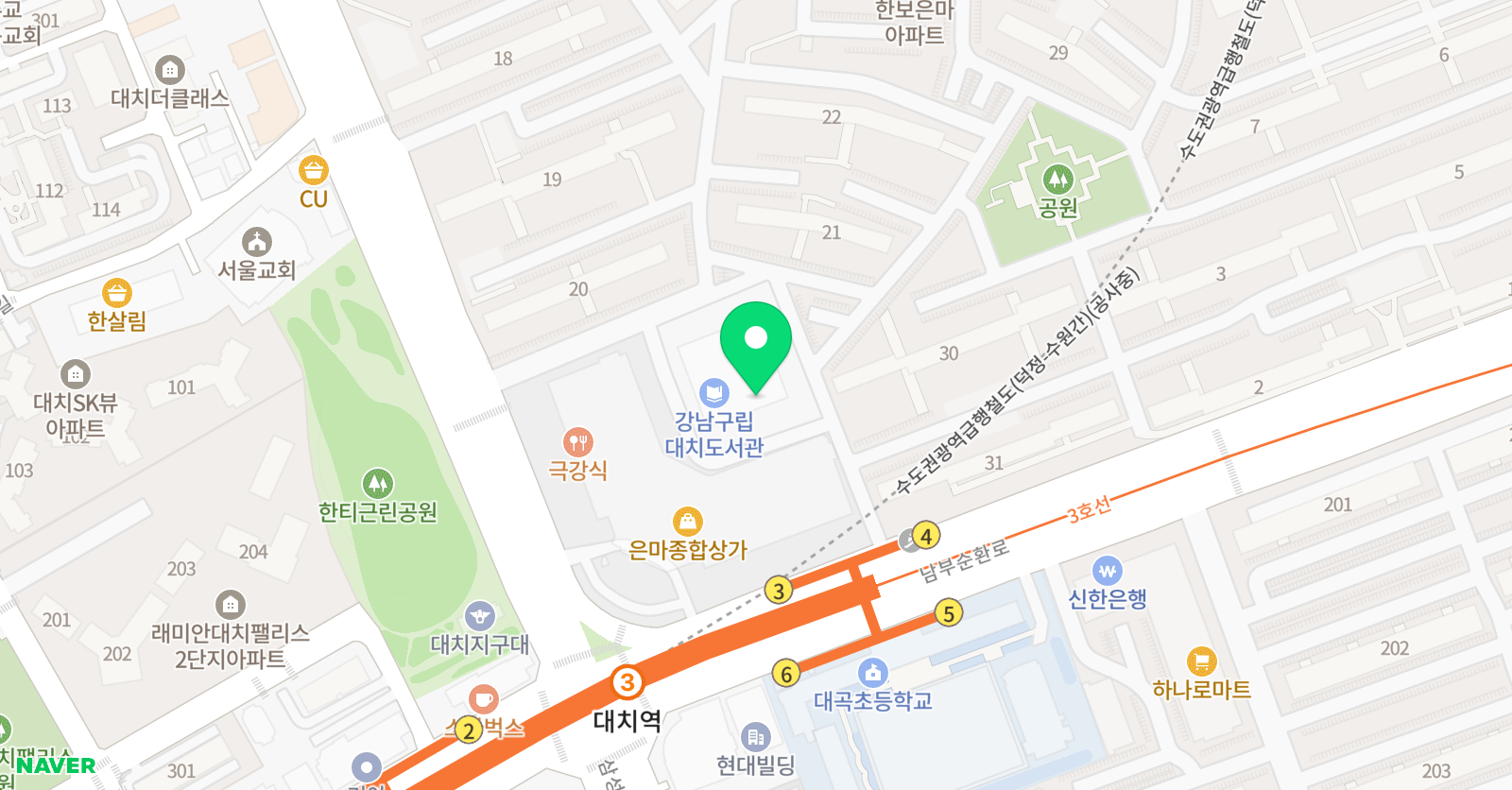 솔밭 언어논술 위치