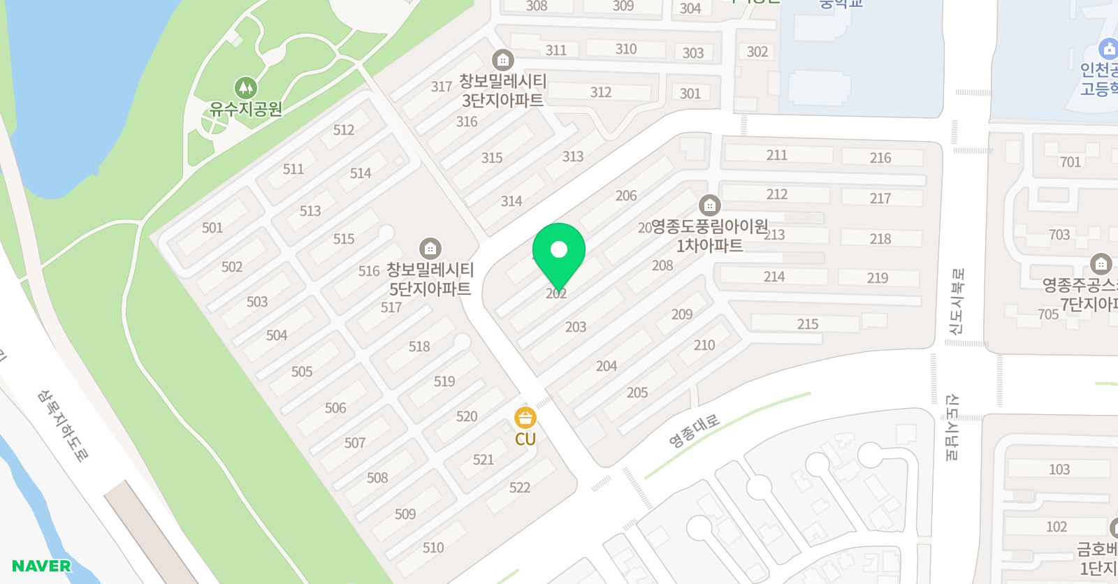 아소비 인천영종풍림1차점 위치