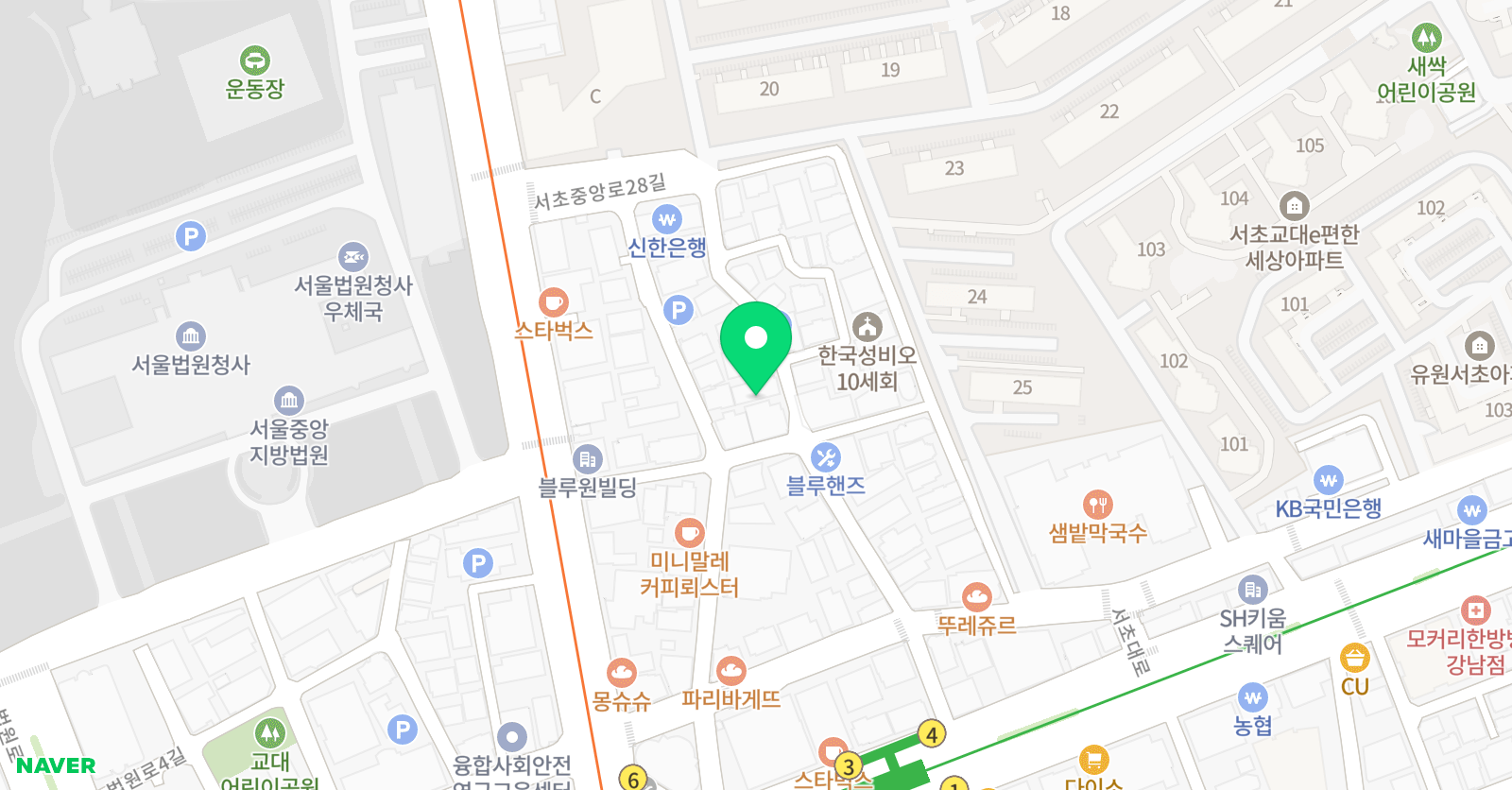 사람인 미술학원 교대점 위치