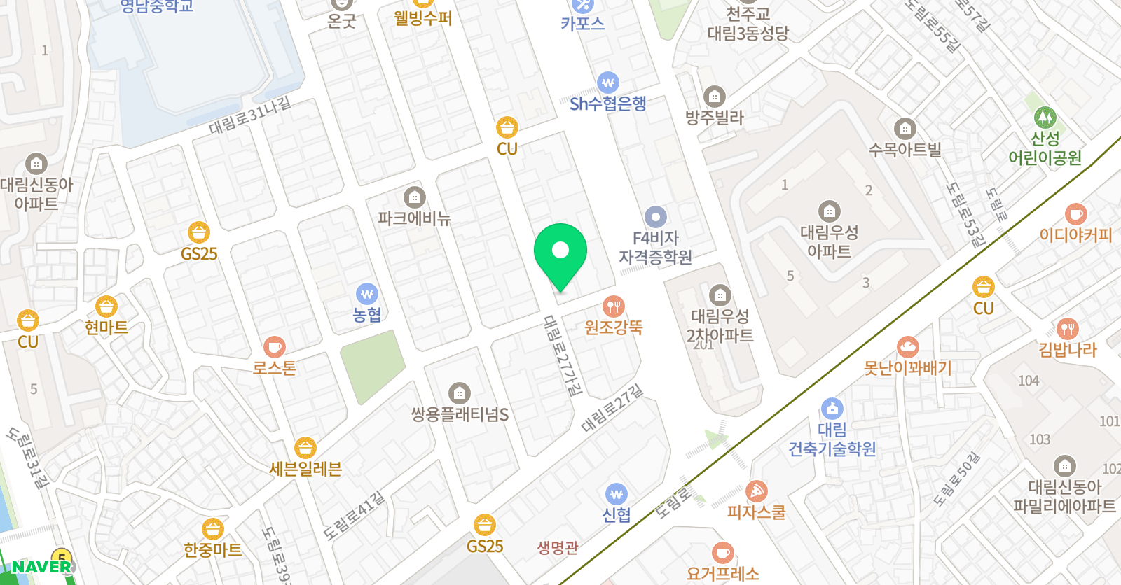라임센스 실용음악학원 위치