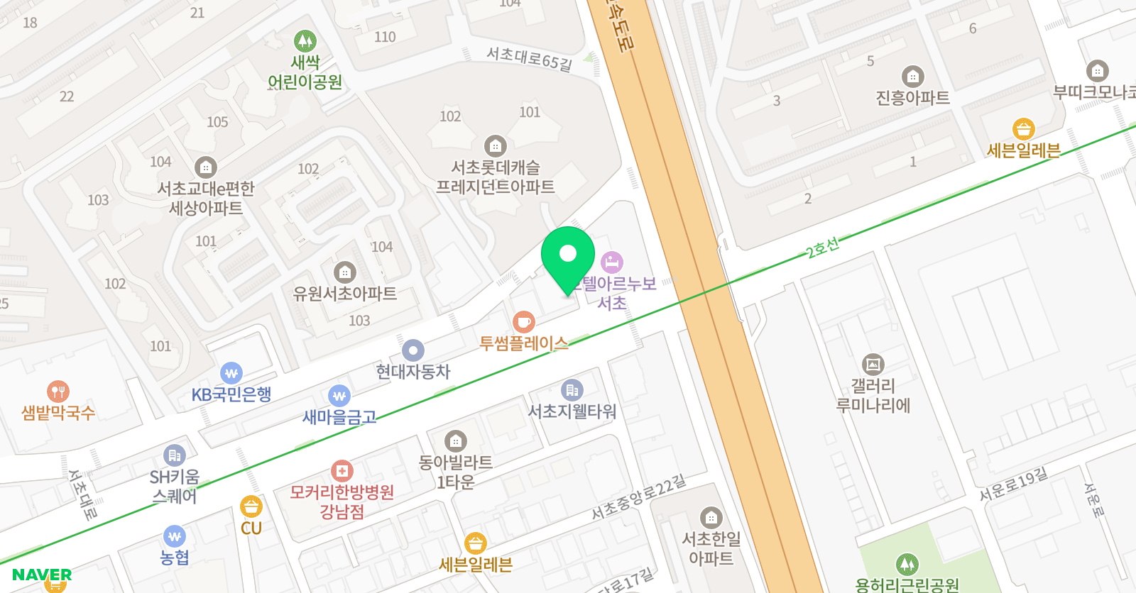수학과학의미 학원 위치