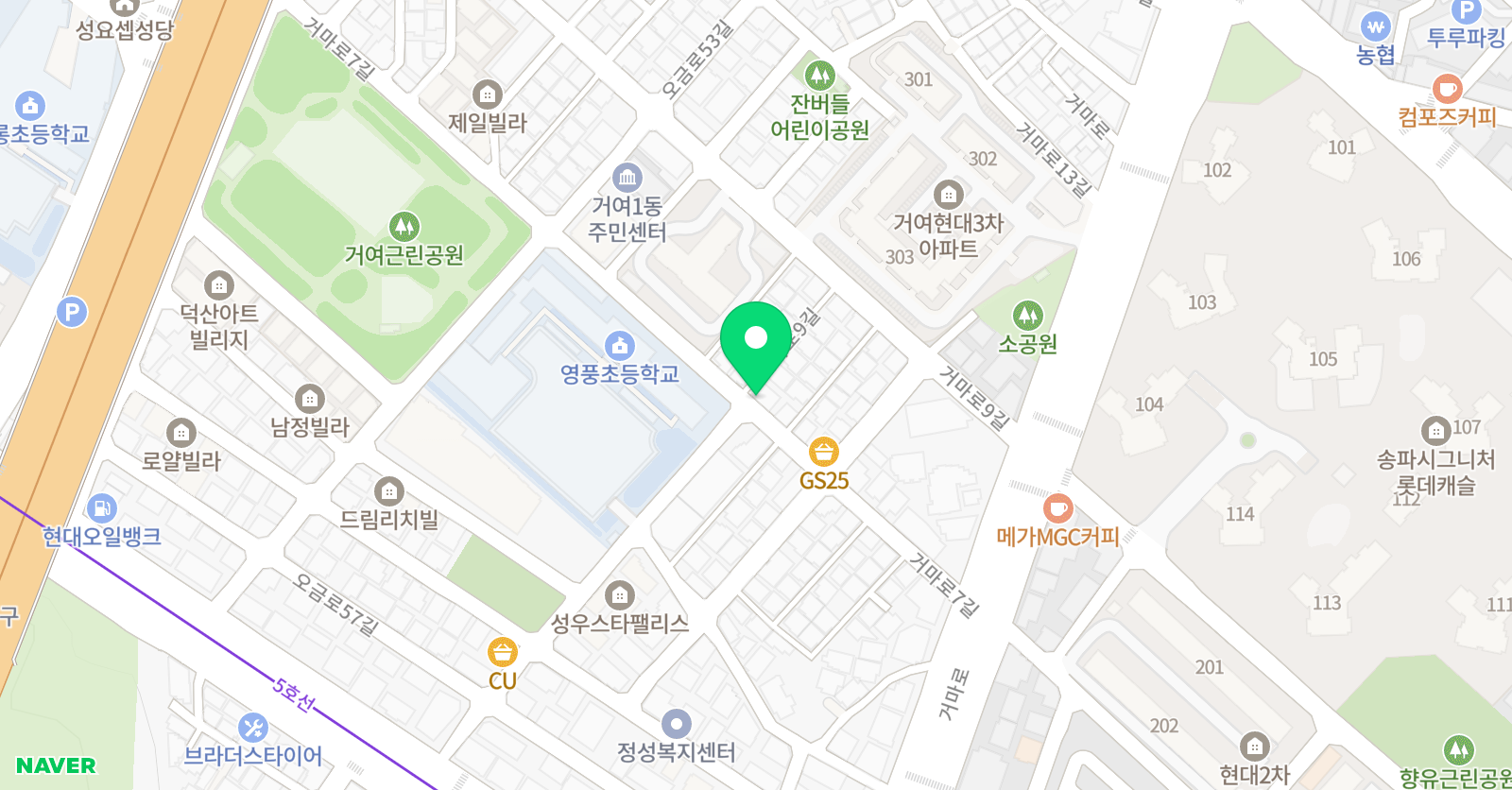 뮤엠 영어 영풍캠퍼스 위치