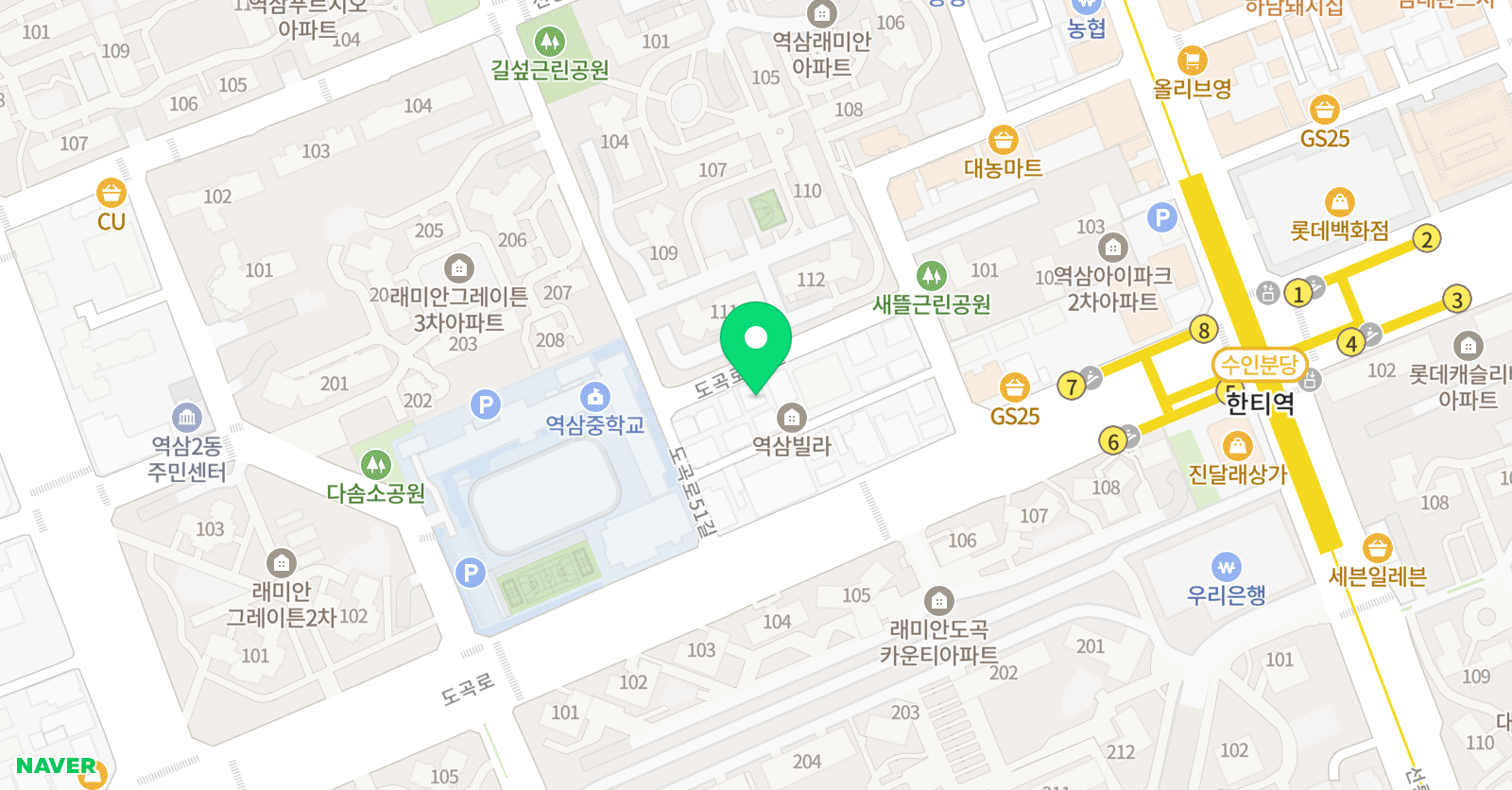 엠베스트 학원 위치