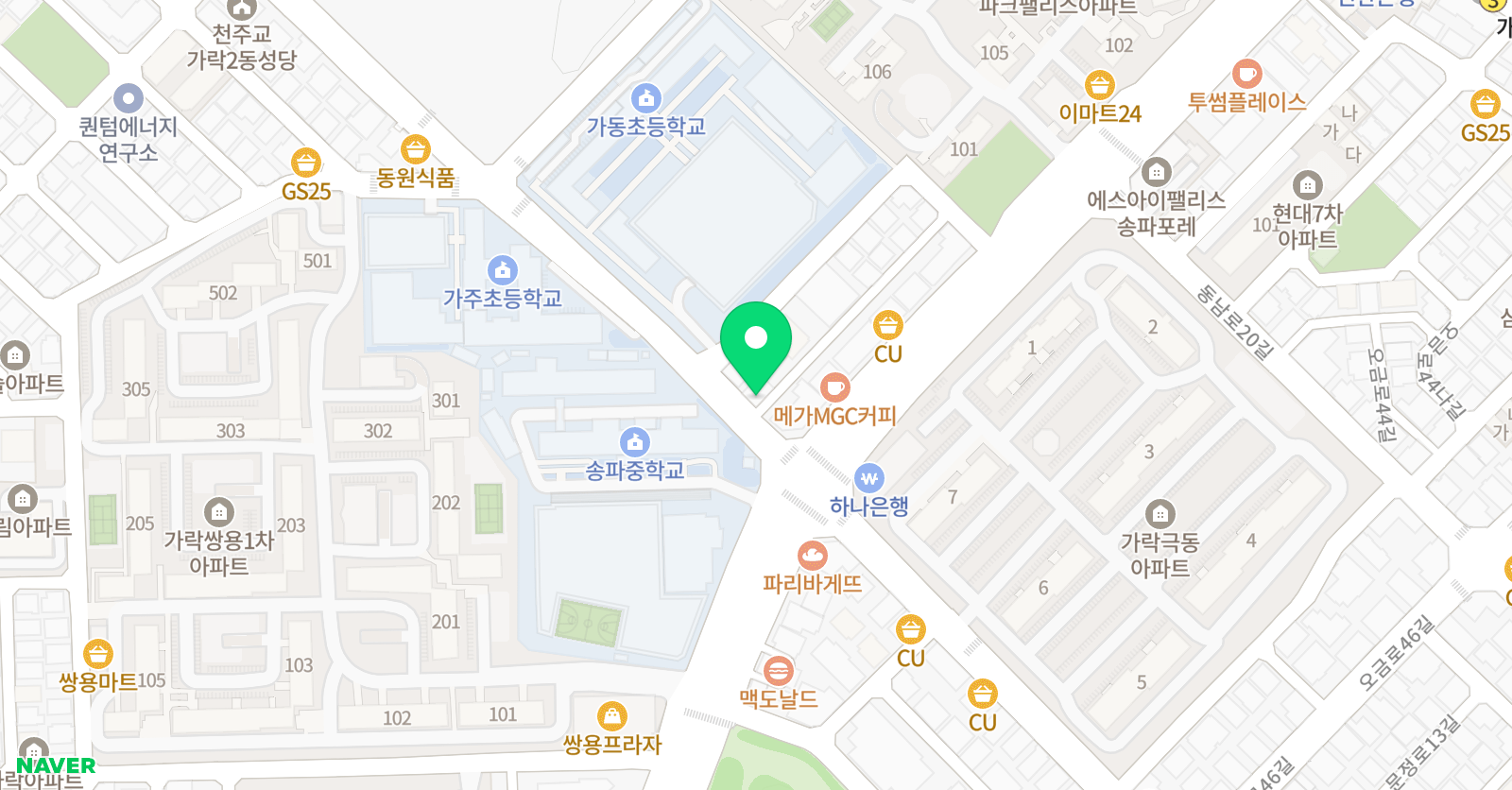 송파 이화음악학원 위치