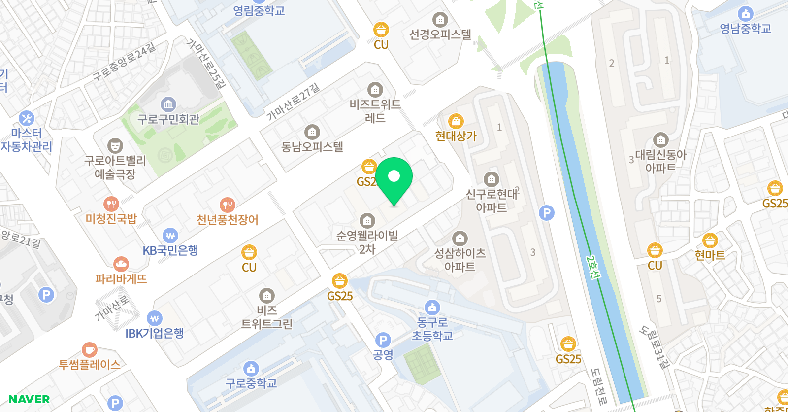 한솔스터디 학원 위치