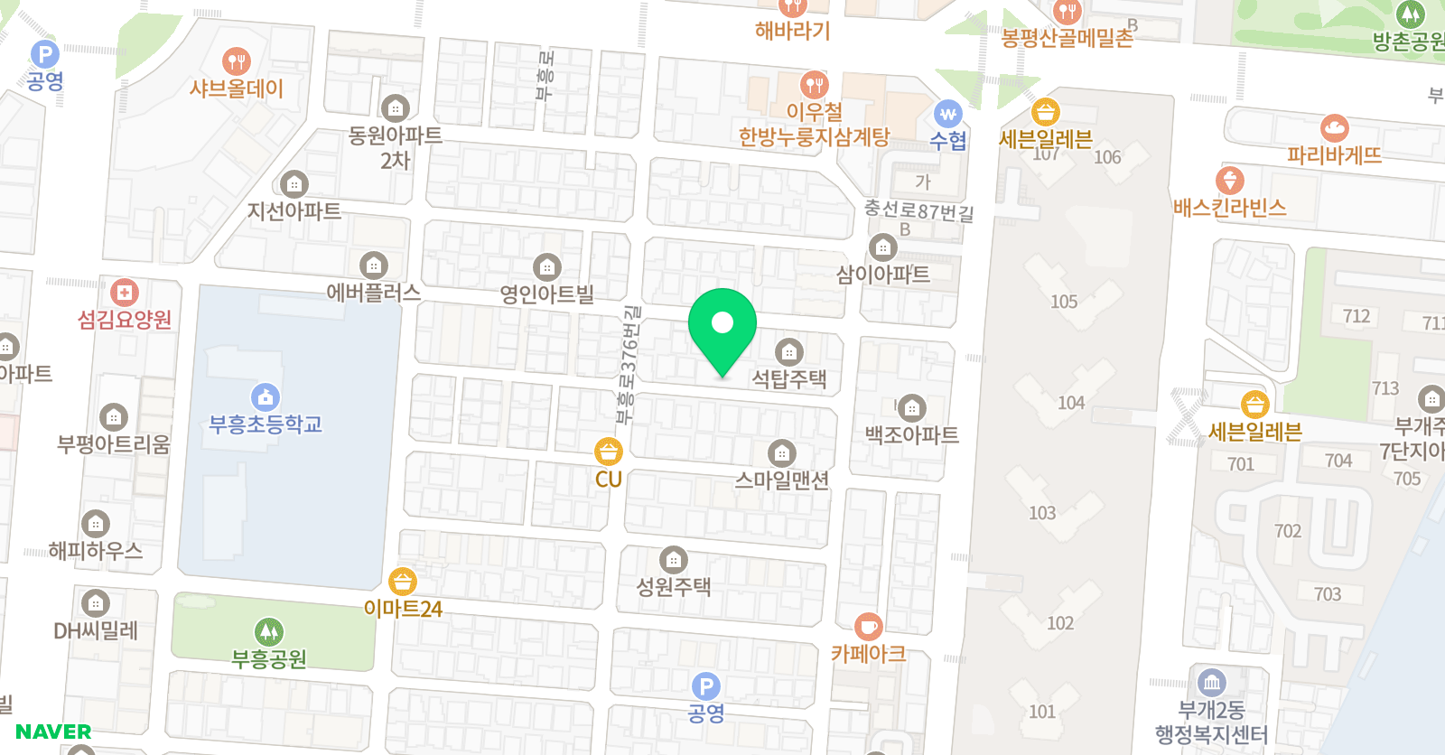알티오라 부평1점 위치