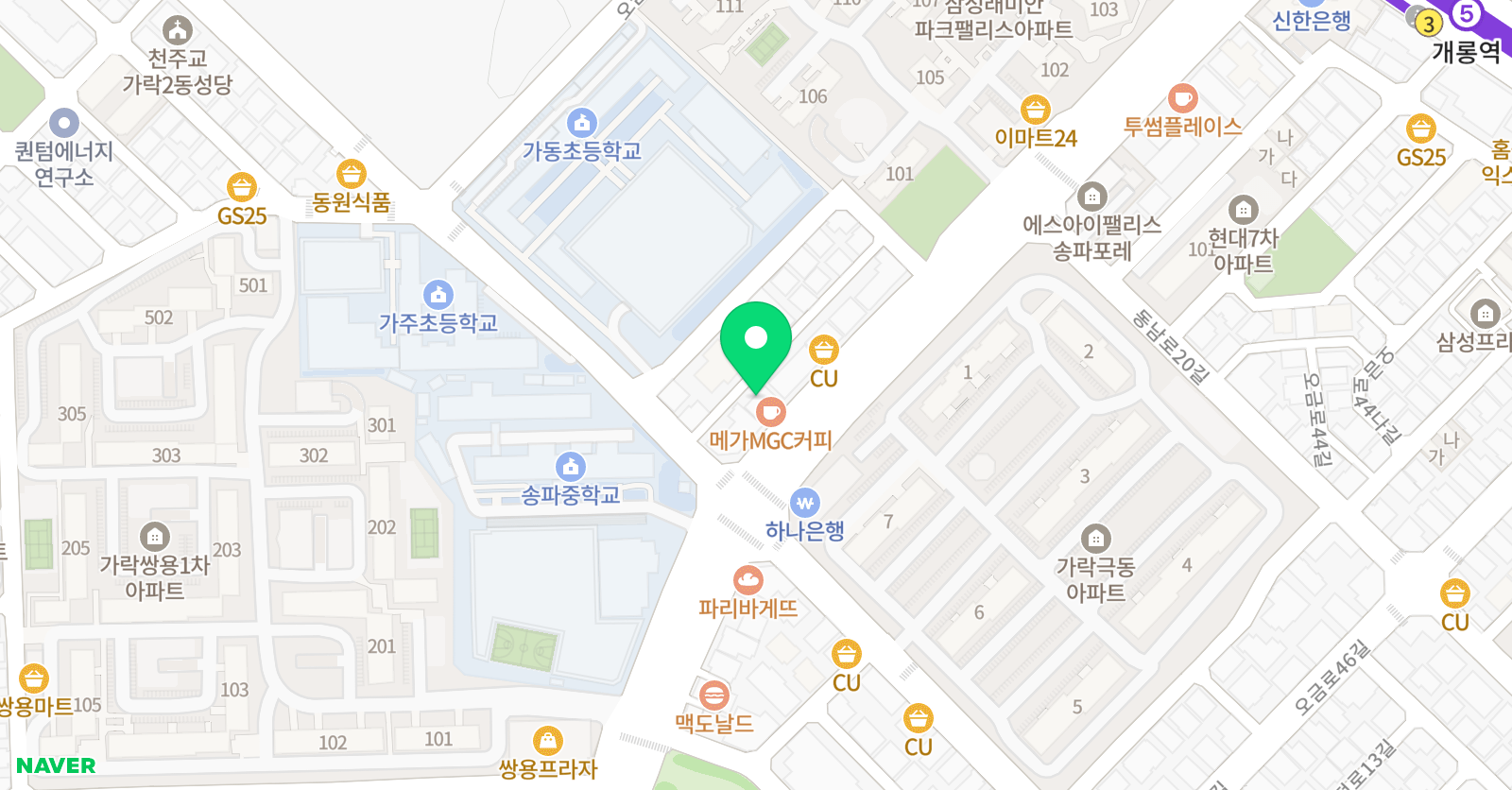 다온 수학 위치