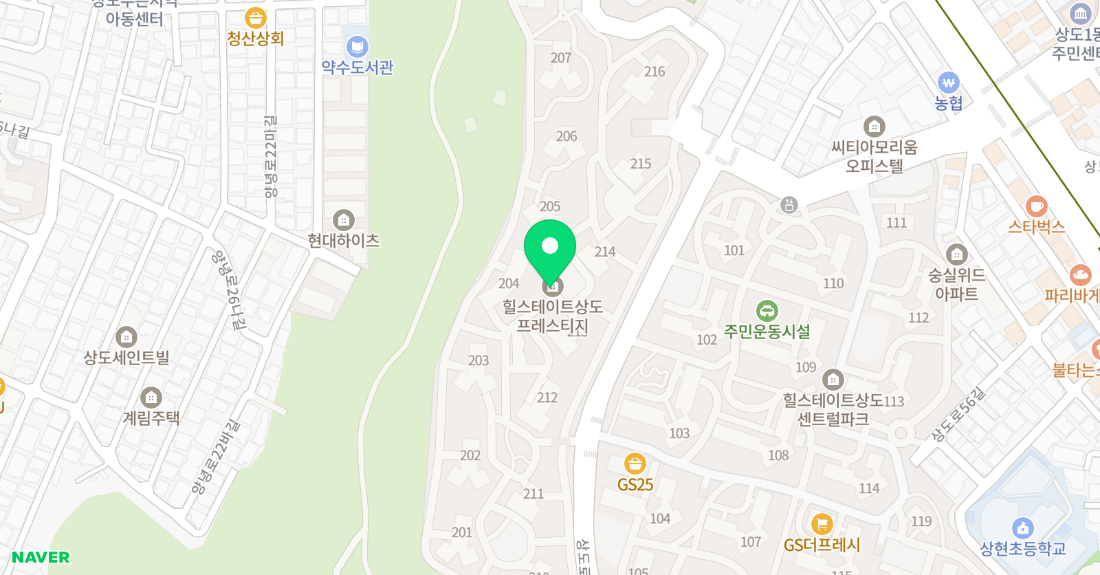 라온트리 학원 위치