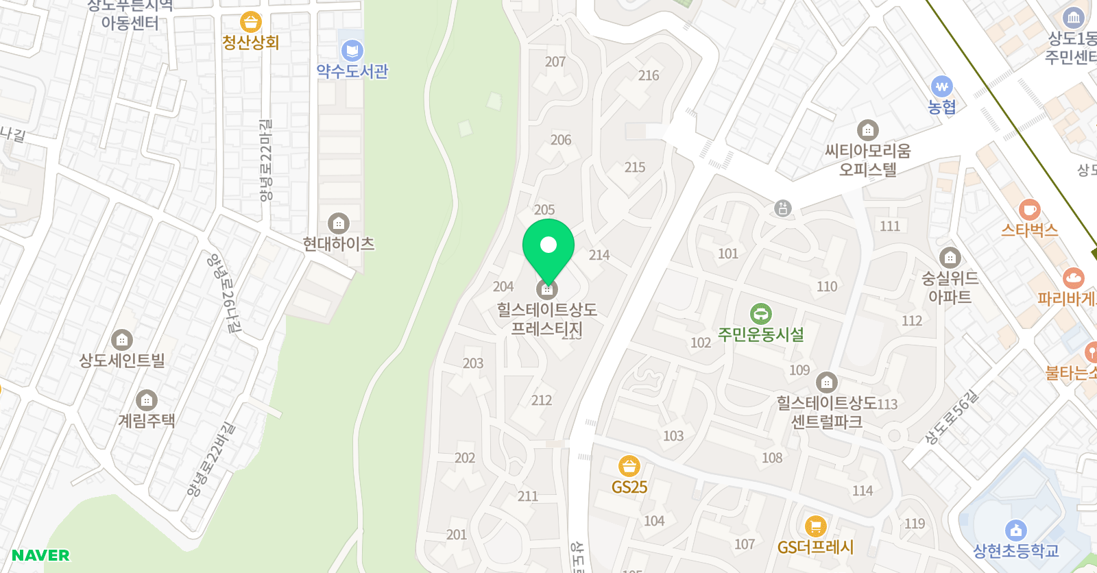 리드인 동작상도엠코라온트리점 위치