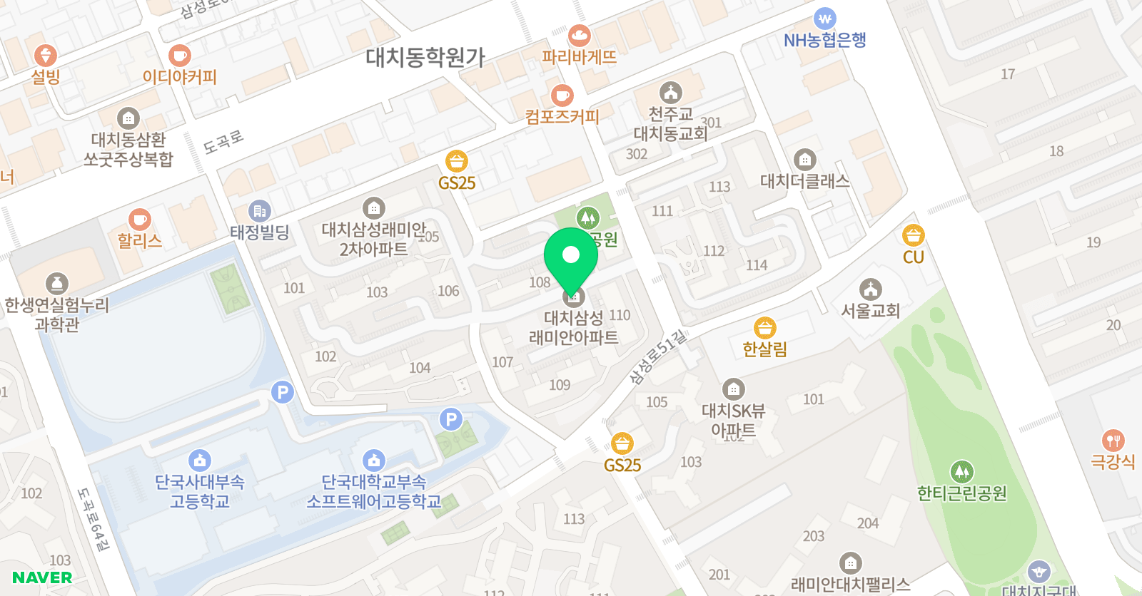 대치아이덴티티 수학교습소 대치점 위치