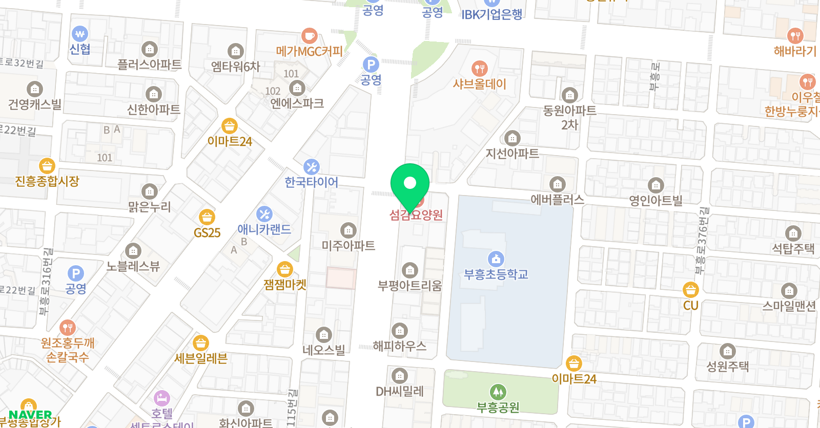 인조이에듀 학원 위치