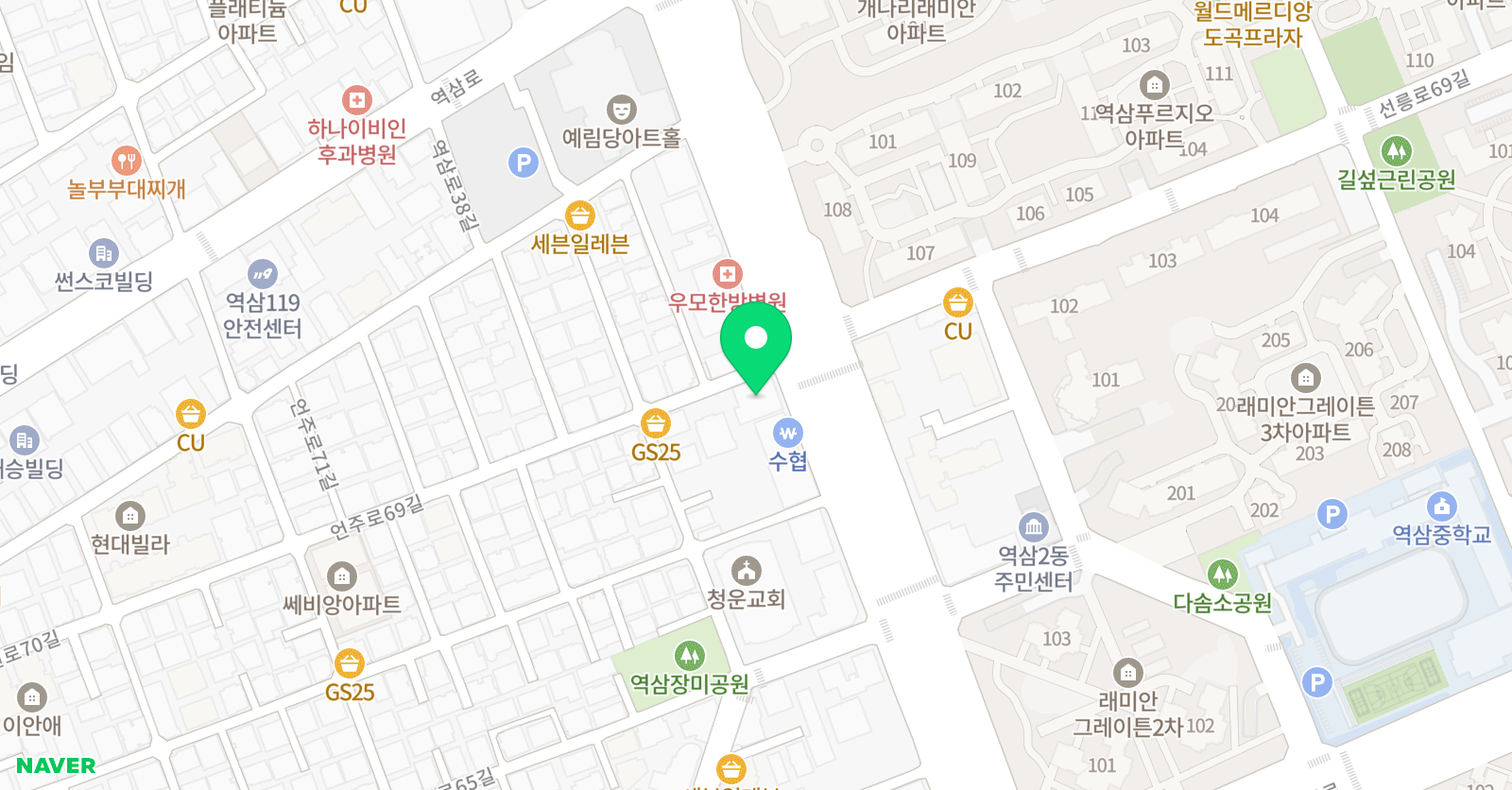 태즈 풋볼 도곡점 위치