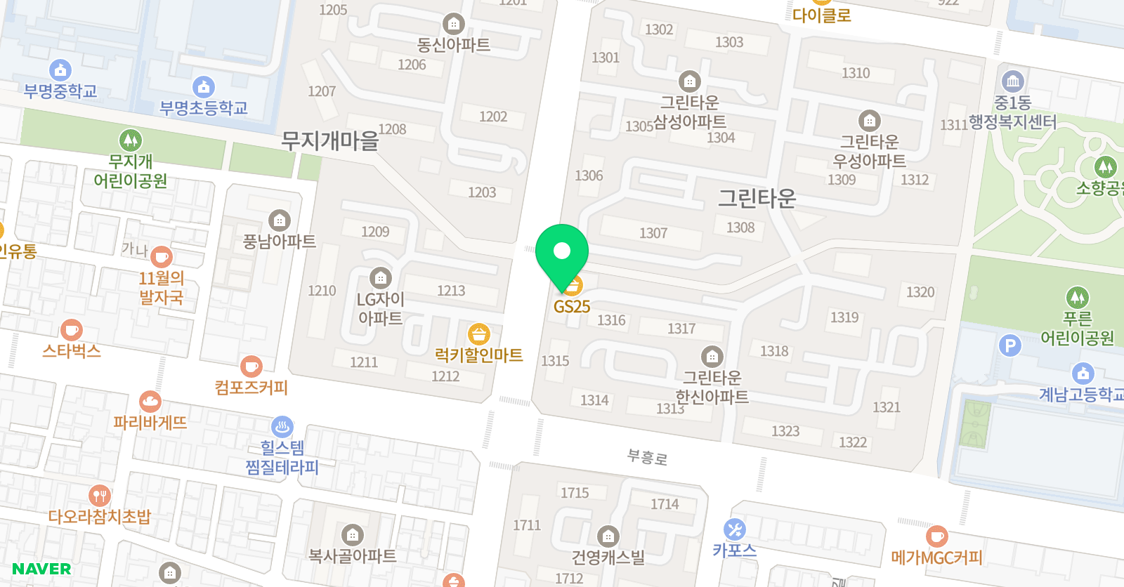 플라톤아카데미 독서논술교습소 부천중동 위치