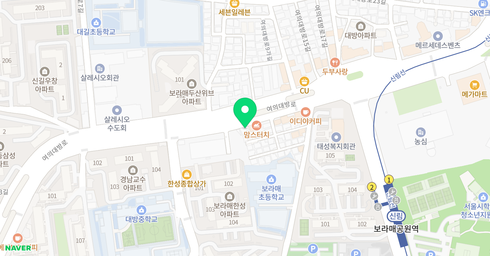 이화예인 피아노 위치
