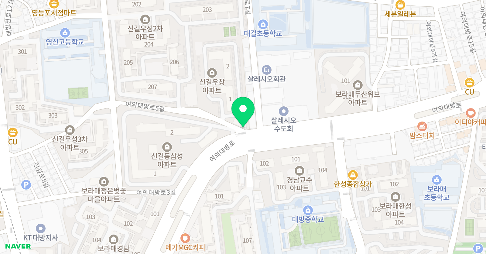 호랑이 태권도 위치