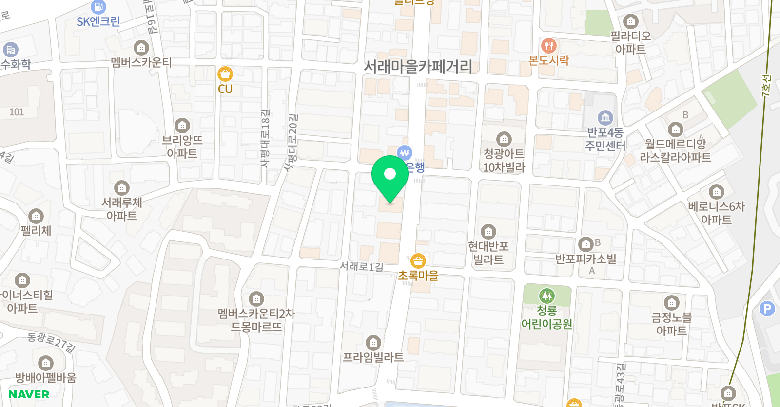 팝필레아 영어 위치
