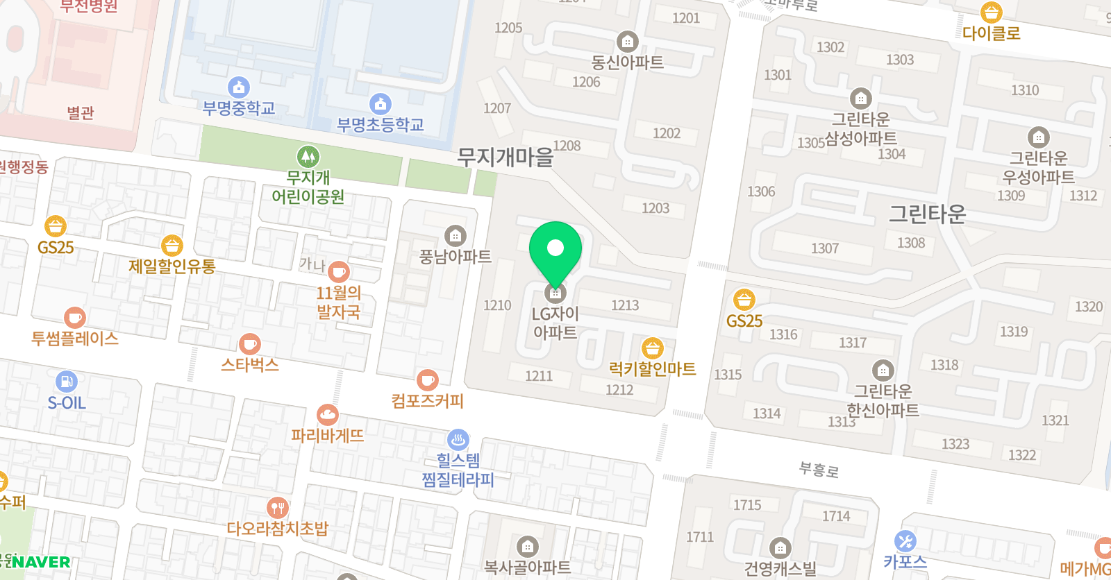 무지개 홈클럽 위치