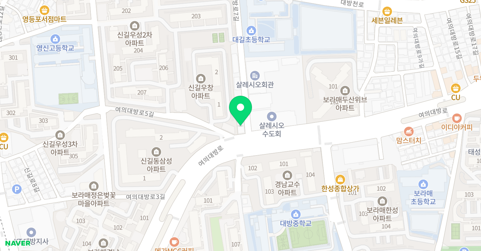 수학을삼키다보라매관 학원 위치