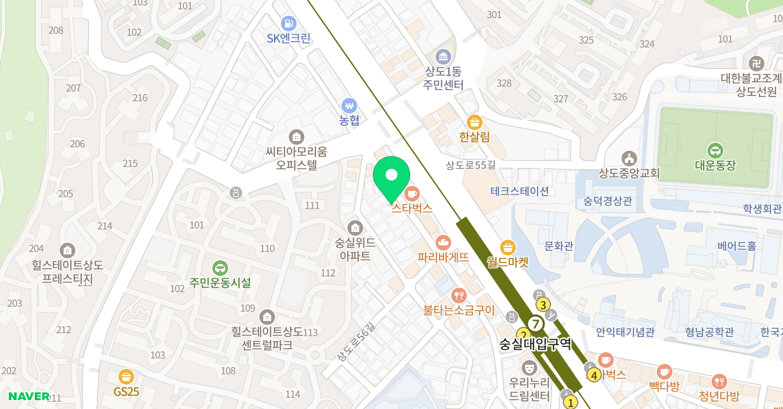 코시 수학학원 위치