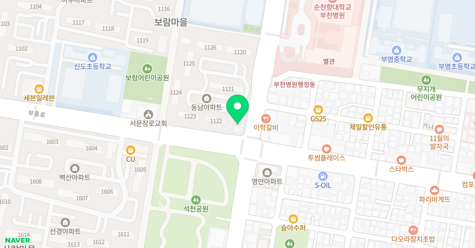 정도 태권도 위치