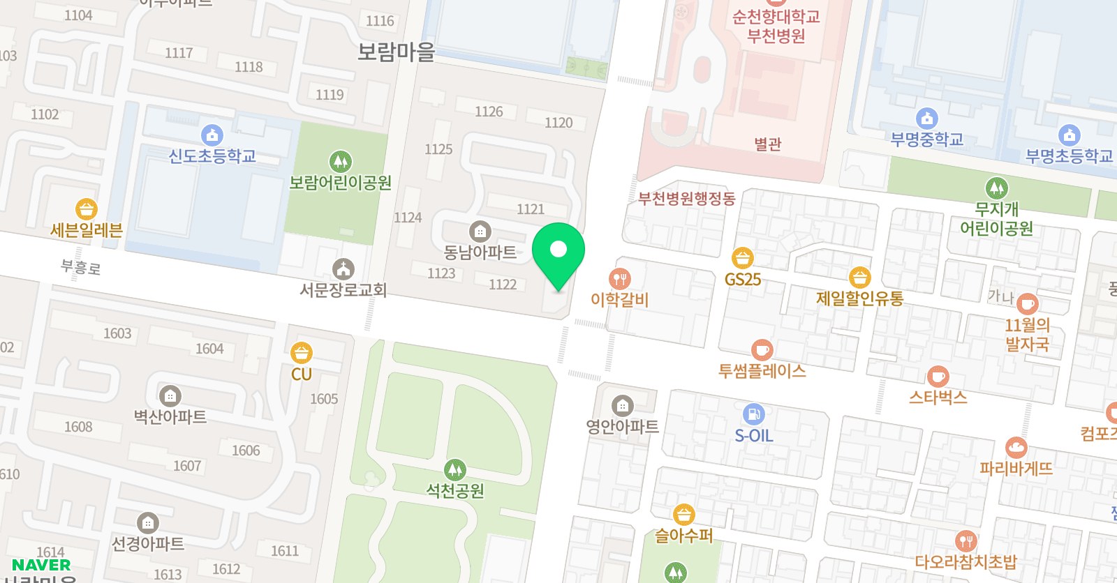 원탑 영어수학보습학원 위치
