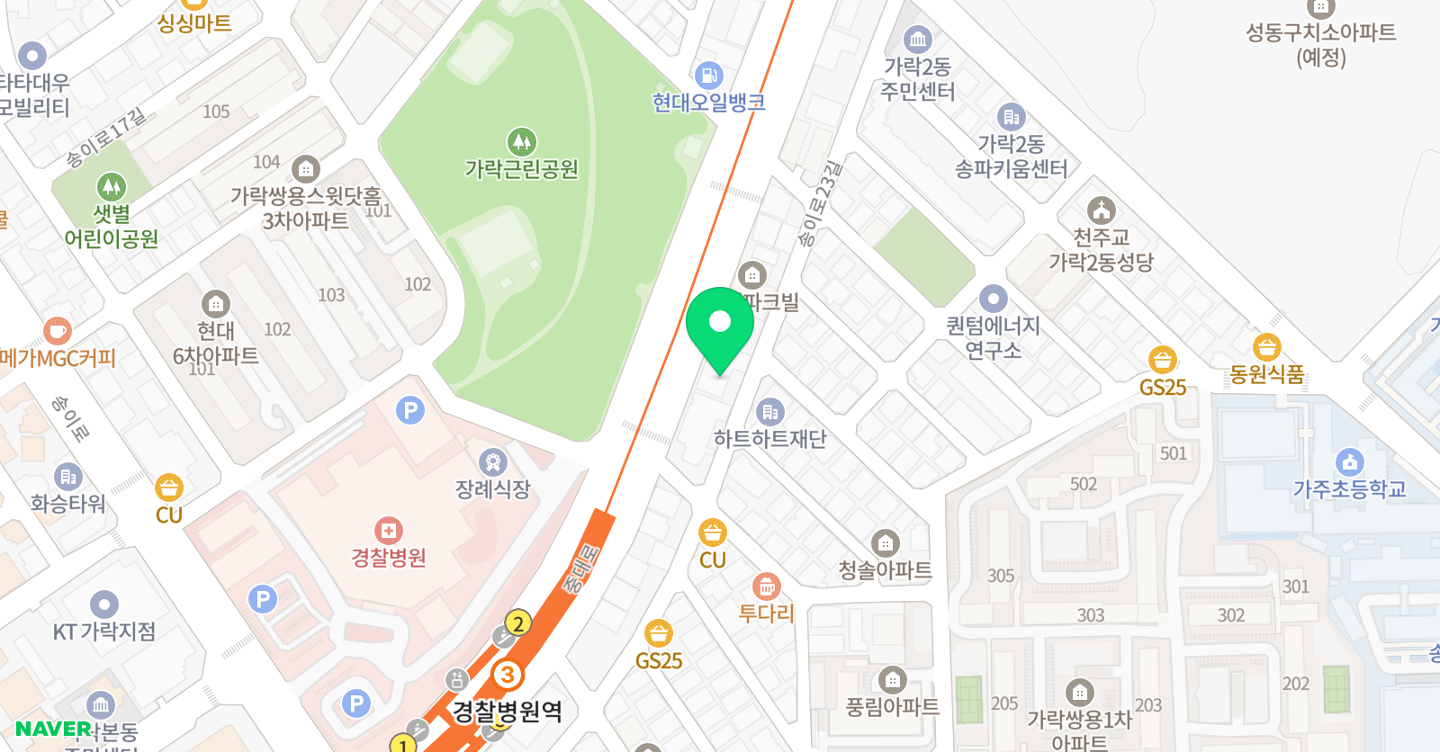 송파 GTG영재센터 위치