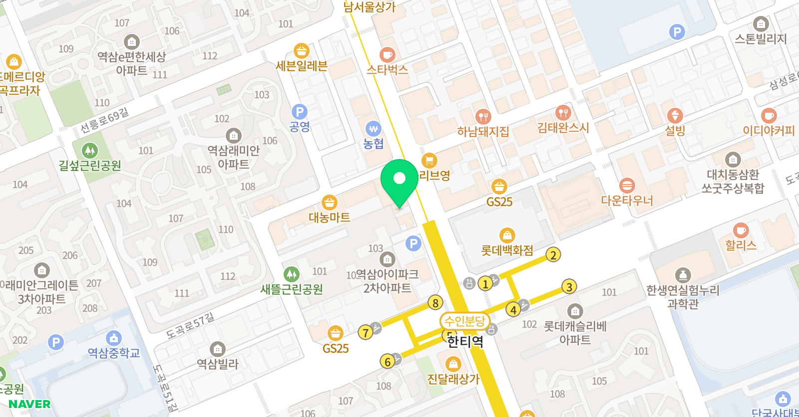 두뇌스포츠센터 위치
