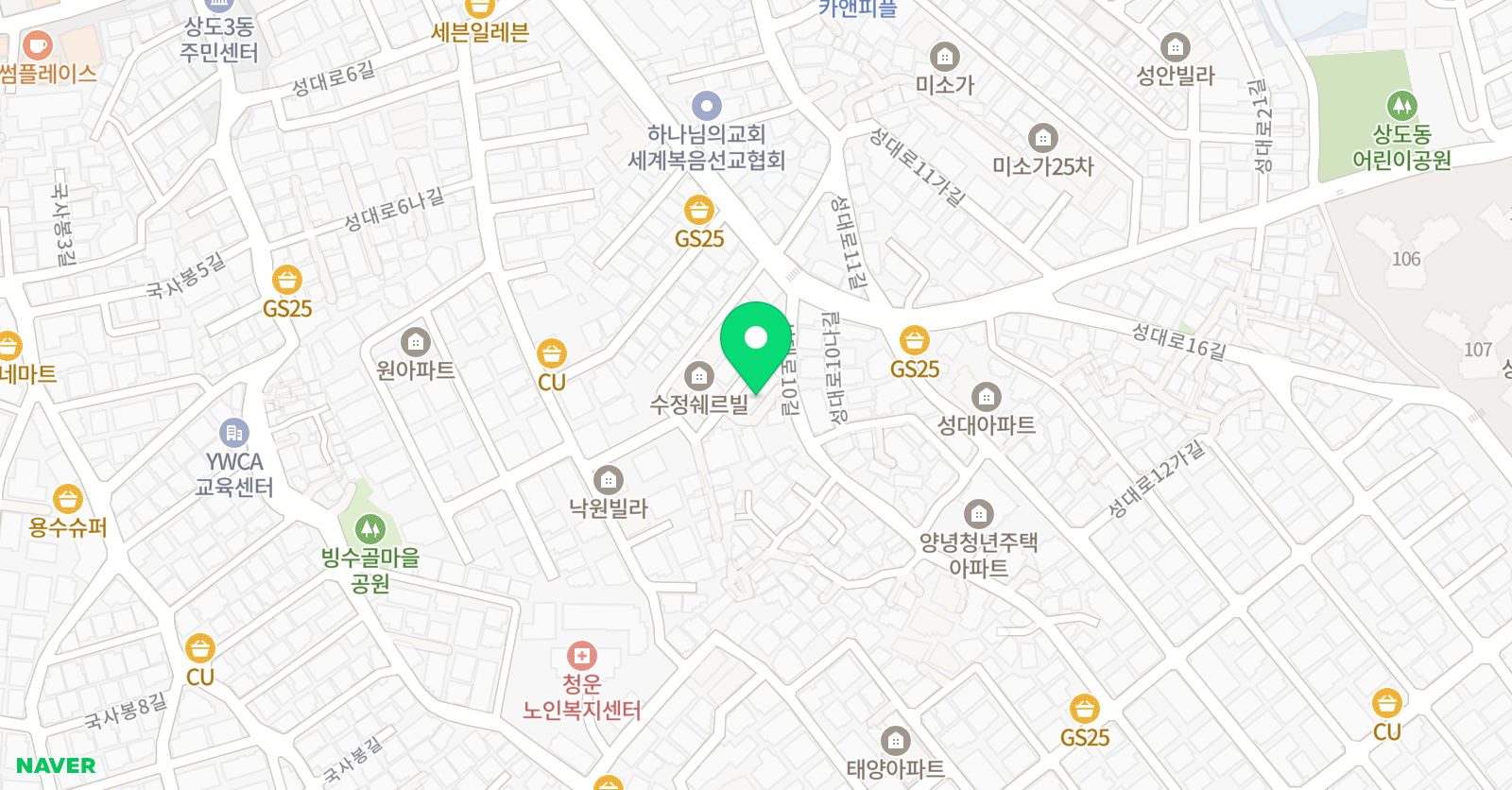예닮아이 학원 위치