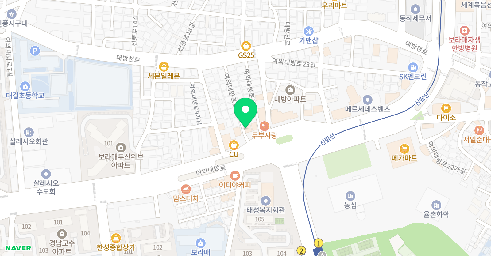 TS국가대표MVP 태권도장 위치